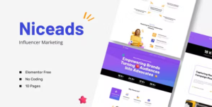 Niceads Influencer Marketing Template GPL