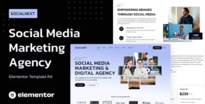 Socialnext Social Media Marketing Agency Template GPL